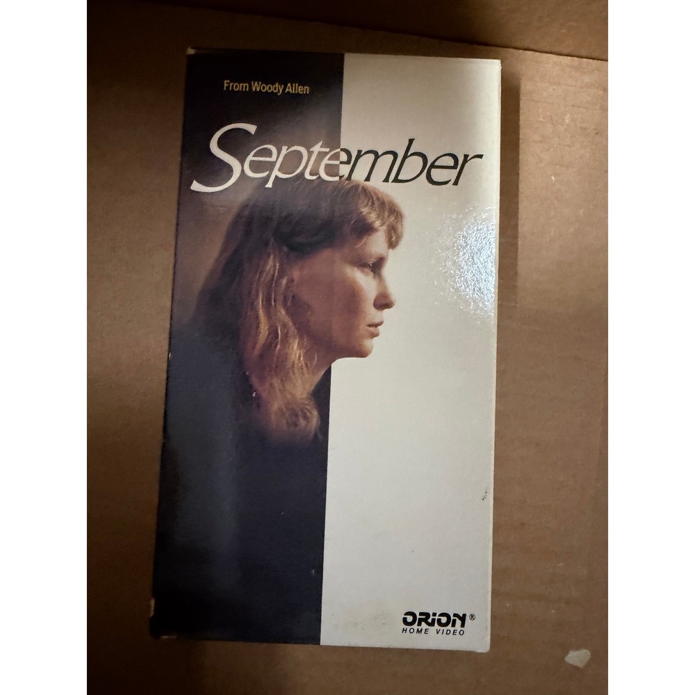 September VHS Woody Allen Orion‎ Home Video Mia Farrow 1987 Drama Movie Tape